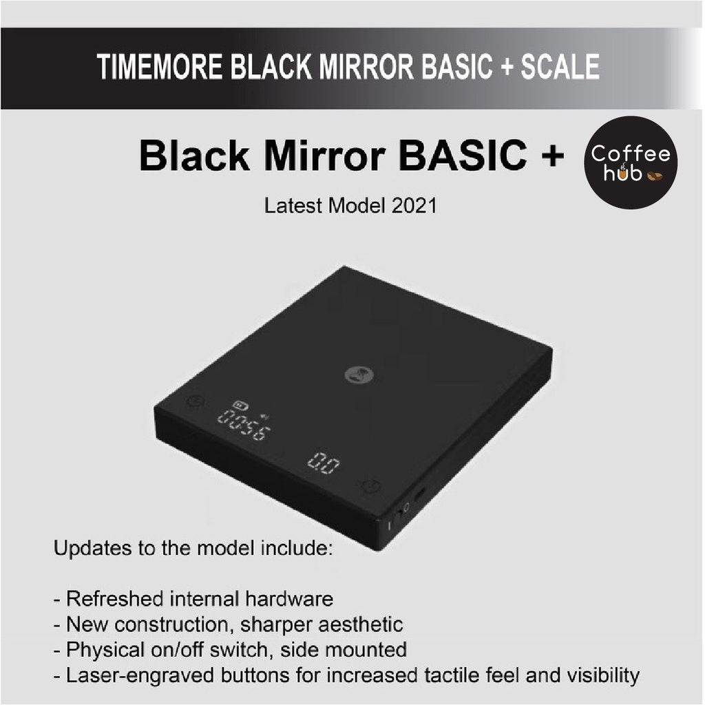 (Ready Stock)Coffee Espresso Timemore Black Mirror Basic Plus 2021 Weight Scale BLACK Basic WHITE