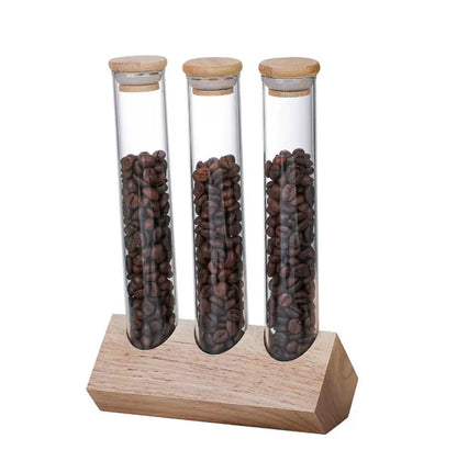 (Ready Stock)Coffee Bean Tube Storage Glass