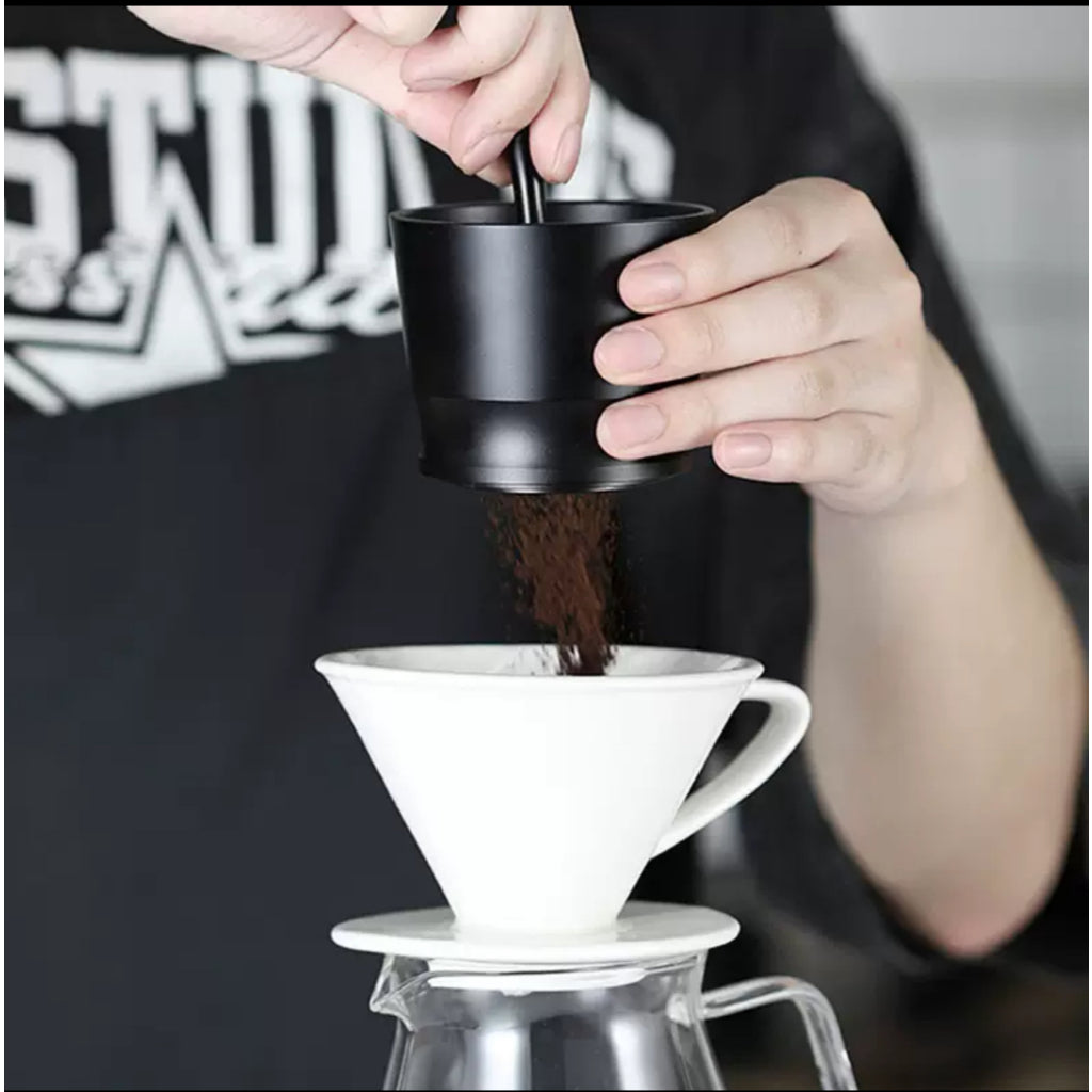 ( Ready Stock ) 51/53/58mm Coffee Dosing Funnel Cup Espresso Machine Grinder Powder Aluminium Alloy