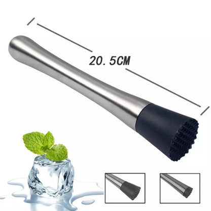 (Ready Stock)Cocktail Ice Hammer Crusher Muddler Swizzle Stick Stainless Steel DIY Drink Bartender Tool