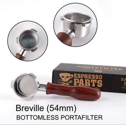 (Ready Stock)ESPRESSO PARTS Premium Quality Portafilter Coffee Bottomless Filter Basket For Espresso Machine 58mm