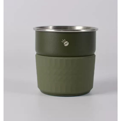 (Ready Stock)Coffee Mug Camping Outdoor Stainless Steel With Rubber PU Leather Cover 280ml