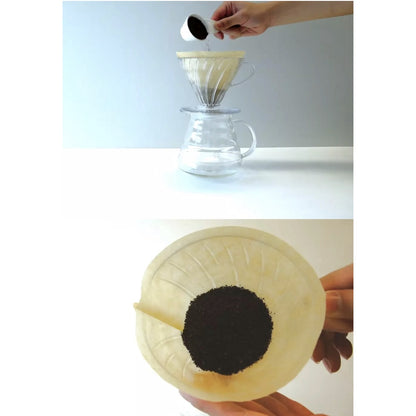 (READY STOCK)Coffee Dripper Resin Plastic Pour Over Filter Coffee V01 V02 1-4cups Heat Resistant Brewing Tools