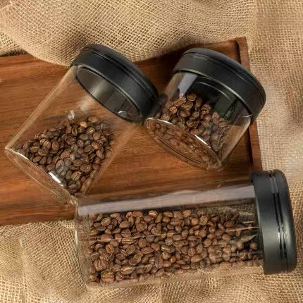 (Ready Stock)TIMEMORE Vacuum Sealed Glass Coffee Bean Canister Storage Various Size