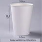 (Ready Stock)Coffee Tea Paper Cup Take Away Tasting High End Single Wall Disposable With Lid 8oz 12oz 16oz(±50pcs/bag))