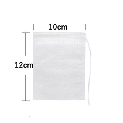 (Ready Stock)Tea Bag Filter Empty Drawstring Pouch Bag Seal Filter Cook Herb Spice Loose Coffee Pouch 50Pcs/Bag