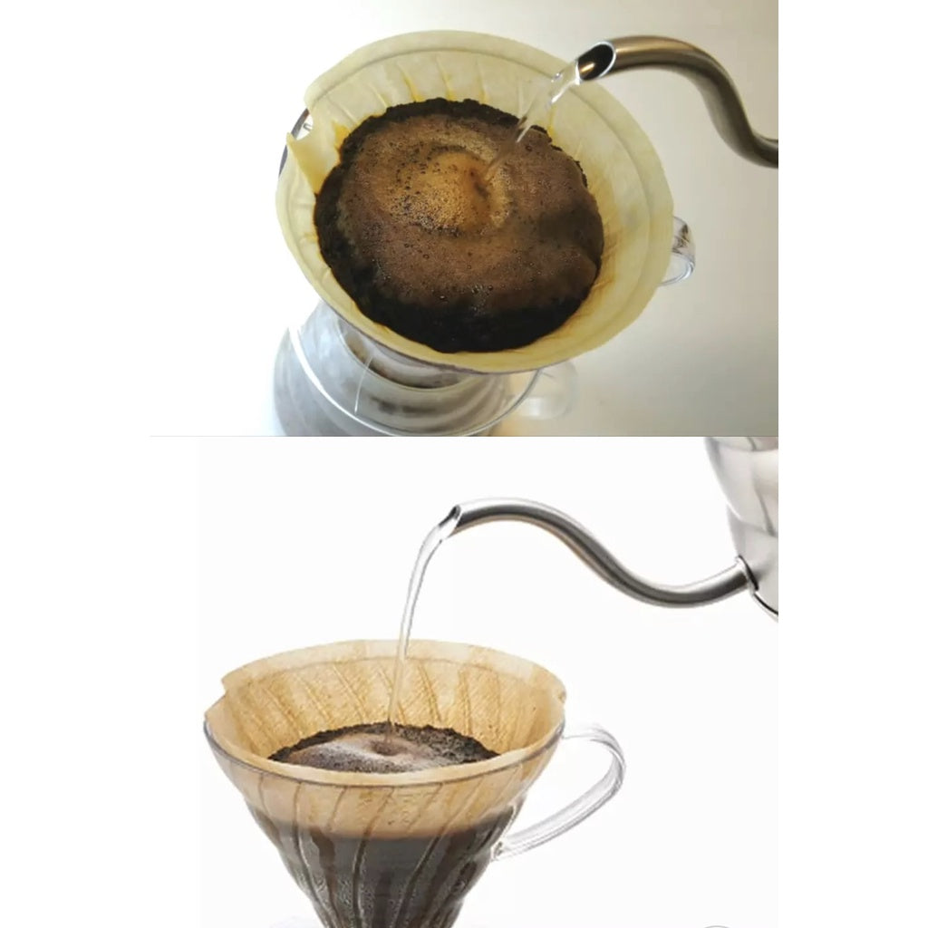 (READY STOCK)Coffee Dripper Resin Plastic Pour Over Filter Coffee V01 V02 1-4cups Heat Resistant Brewing Tools