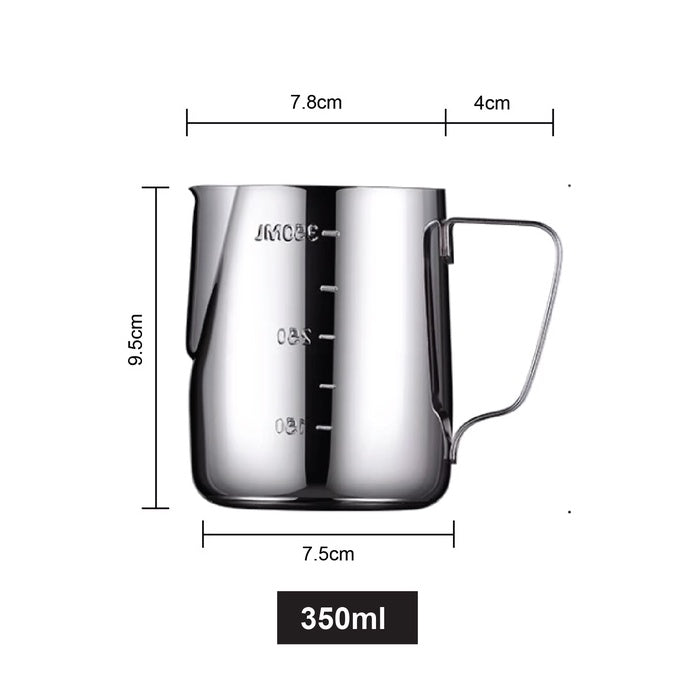 (Ready Stock)Coffee Espresso Milk Frothing Pitcher Jug Stainless Steel Teflon Rainbow 350ml |550ml| 600ml