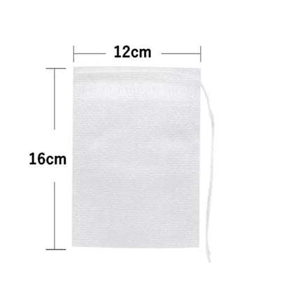 (Ready Stock)Tea Bag Filter Empty Drawstring Pouch Bag Seal Filter Cook Herb Spice Loose Coffee Pouch 50Pcs/Bag