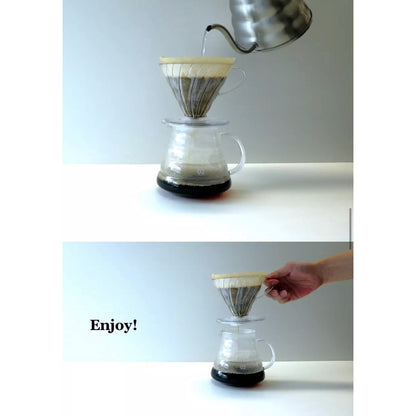 (READY STOCK)Coffee Dripper Resin Plastic Pour Over Filter Coffee V01 V02 1-4cups Heat Resistant Brewing Tools