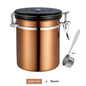 (Ready Stock)Espresso Coffee Beans Tea Container Storage Canister 1.5L 1.8L Stainless Steel Air Tight