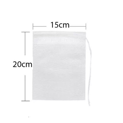 (Ready Stock)Tea Bag Filter Empty Drawstring Pouch Bag Seal Filter Cook Herb Spice Loose Coffee Pouch 50Pcs/Bag