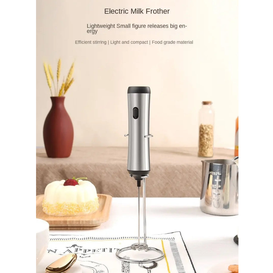 (Ready Stock)Espresso Coffee Latte Art Electronic Milk Frother USB Rechargeable/ Battery Mini Blender Drink Mixer