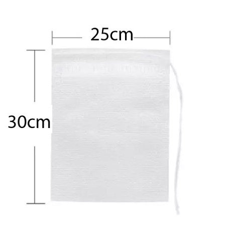 (Ready Stock)Tea Bag Filter Empty Drawstring Pouch Bag Seal Filter Cook Herb Spice Loose Coffee Pouch 50Pcs/Bag