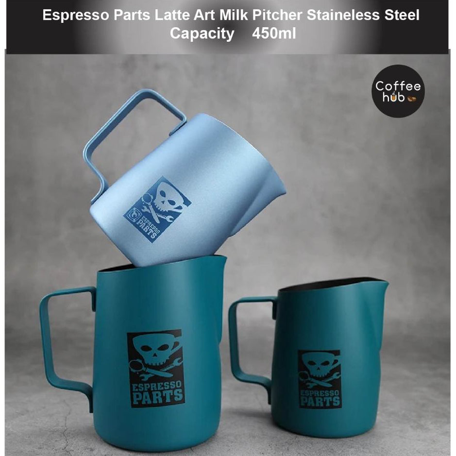 (Ready Stock)ESPRESSO PARTS Latte Art Espresso Coffee Milk Pitcher Frothing Stainless Steel 450ml