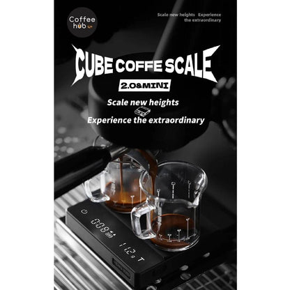 (Ready Stock)MHW-3BOMBER 2.0 Mini Cube Rectangle Rechargeable Coffee Digital Scale With Timer 2kg