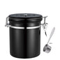 (Ready Stock)Espresso Coffee Beans Tea Container Storage Canister 1.5L 1.8L Stainless Steel Air Tight