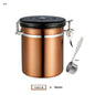 (Ready Stock)Espresso Coffee Beans Tea Container Storage Canister 1.5L 1.8L Stainless Steel Air Tight