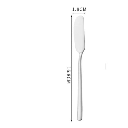 ( Ready Stock ) Stainless Steel Dinnerware Fork Knife Spoon Tableware Steak Coffee Kitchen Accesories