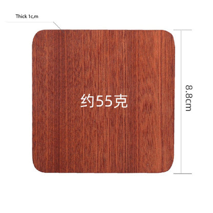 (READY STOCK) Coffee Cup Wood Coaster Square Round Resistant Heat Drink Mat Cup Pad Non Slip 8.8cm