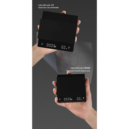 (Ready Stock)MHW-3BOMBER 2.0 Mini Cube Rectangle Rechargeable Coffee Digital Scale With Timer 2kg