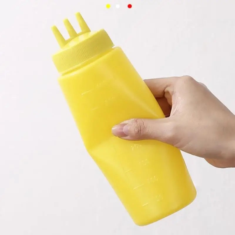 (Ready Stock)Condiment Squeeze Bottles For Ketchup Mustard Mayo Kitchen 450ml 480ml 680ml 720ml