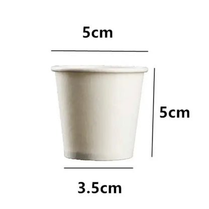 (Ready Stock)Coffee Tea Paper Cup Take Away Tasting High End Single Wall Disposable With Lid 8oz 12oz 16oz(±50pcs/bag))