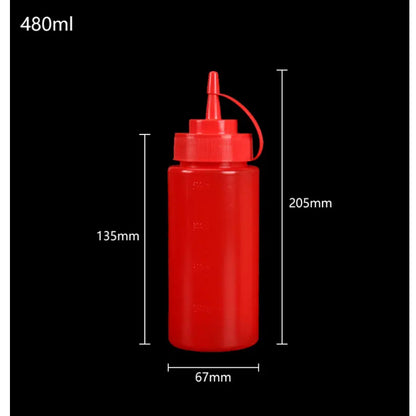 (Ready Stock)Condiment Squeeze Bottles For Ketchup Mustard Mayo Kitchen 450ml 480ml 680ml 720ml