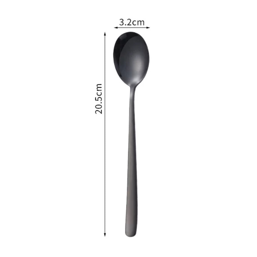 ( Ready Stock ) Stainless Steel Dinnerware Fork Knife Spoon Tableware Steak Coffee Kitchen Accesories