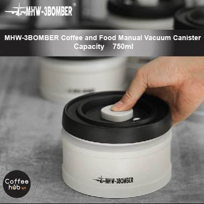 ( Ready Stock) MHW-3BOMBER Coffee & Food Manual Vacuum Storage Canister Airtight Container Portable 750ml