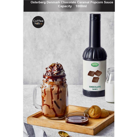 (Ready Stock)OSTERBERG Denmark Sauce Chocolate Caramel Salted Popcorn Drizzle Frappe 1000ml