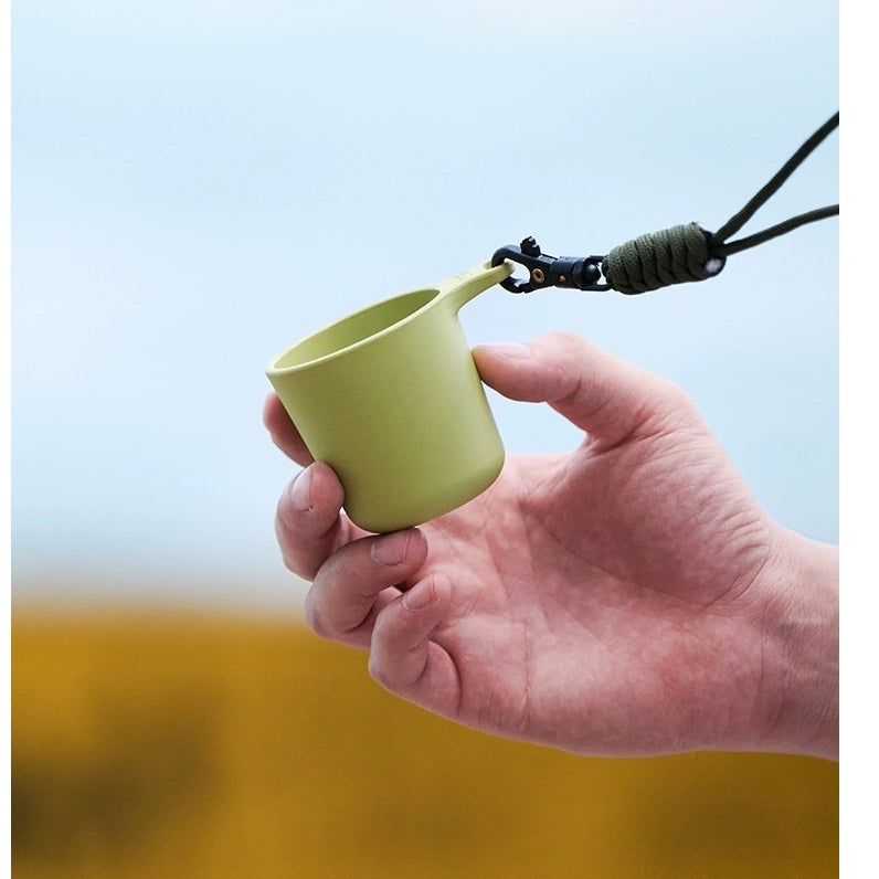 (Ready Stock)Cupping Cup Camping Decoratiave Cup with Solid Hanging String 90ml Multi Cols