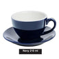 (Ready Stock)Coffee Espresso Latte Cup Ceramic Thick 210 ml  240ml 300ml with Saucer Multi Glossy Color Matt Colour