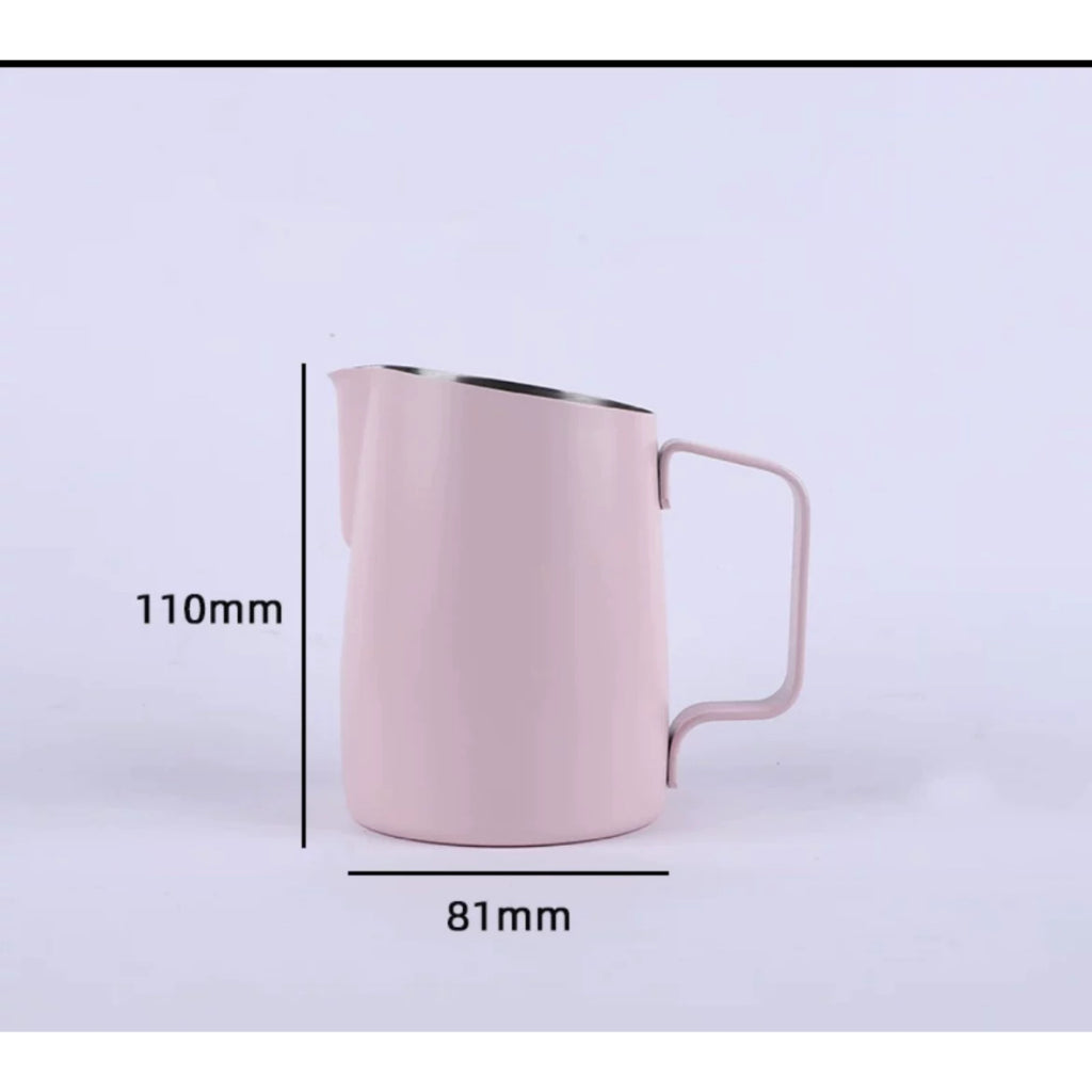 (Ready Stock)Coffee Espresso Milk Frothing Pitcher Jug Stainless Steel Teflon Rainbow 350ml |550ml| 600ml