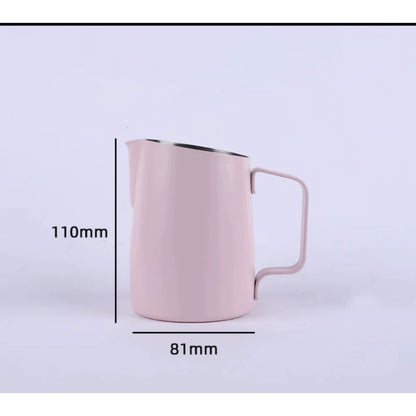 (Ready Stock)Coffee Espresso Milk Frothing Pitcher Jug Stainless Steel Teflon Rainbow 350ml |550ml| 600ml