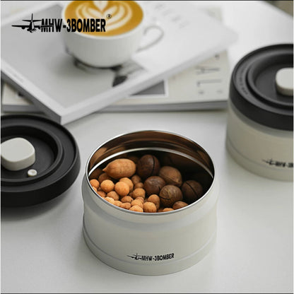 ( Ready Stock) MHW-3BOMBER Coffee & Food Manual Vacuum Storage Canister Airtight Container Portable 750ml