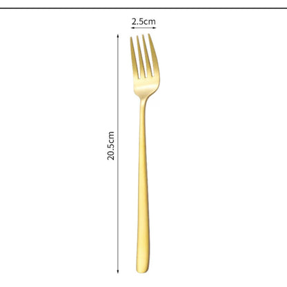 ( Ready Stock ) Stainless Steel Dinnerware Fork Knife Spoon Tableware Steak Coffee Kitchen Accesories