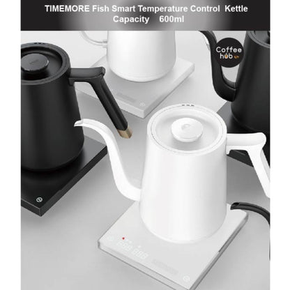 (READY STOCK)TIMEMORE Fish Smart Pour Over Temperature Control Kettle 600ml