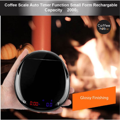 (Ready Stock)Espresso Coffee Digital Precision Smart Scale Food Scale With Auto Timer Function LED Display Screen 2kg