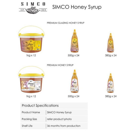 (Ready Stock)SIMCO Honey Syrup HALAL Normal Version Beverage Application