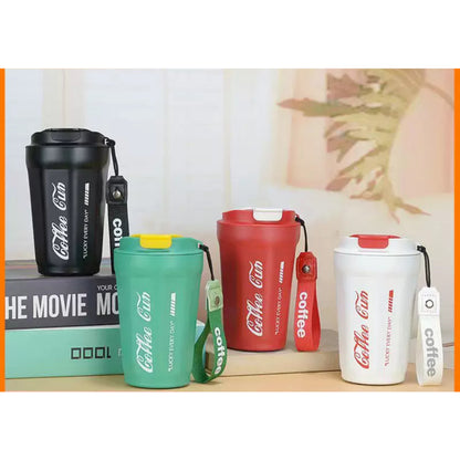 (Ready Stock)Coffee Espresso Tea Travel Sports Insulated Mug Tumbler 400ml Stainless Steel With Lid Multi Color