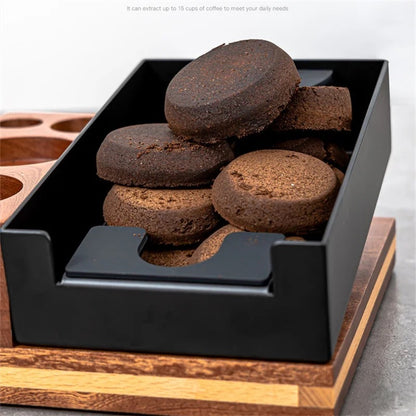 (Ready Stock)51/53/58mm Coffee Tamper Holder Espresso Knock Box Storage Base Station Mat