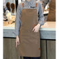 (READY STOCK)Cafe Barista Kitchen Premium Apron Unisex With Two Waist Pocket Adjustable Length Various Cols