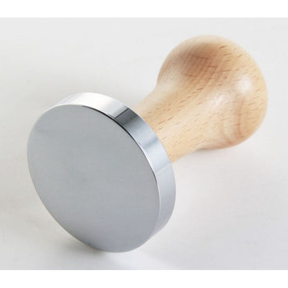 (Ready Stock) Espresso Coffee Tamper Wood Handle 51mm/53mm Breville/ 58mm Solid Steel Weight