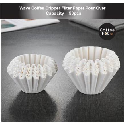 (Ready Stock)Disposable Coffee Filter Paper Hand Brew Cake Type Shaped 50pcs