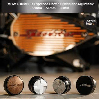 ( Ready Stock ) MHW-3BOMBER 51/53/58mm Coffee Espresso Distributor Adjustable Barista Tools