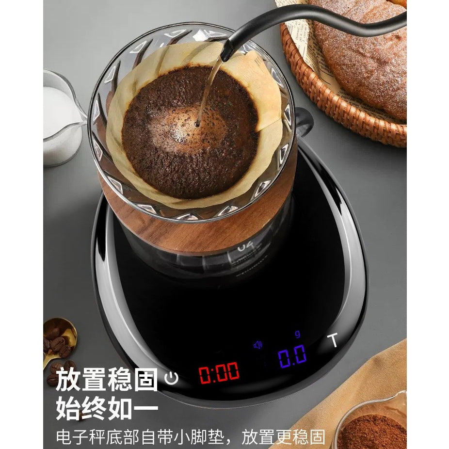 (Ready Stock)Espresso Coffee Digital Precision Smart Scale Food Scale With Auto Timer Function LED Display Screen 2kg