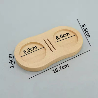 (Ready Stock)Coffee Wooden Tamper Holder ABS Plastic Tamping Stand 51mm 58mm Portafilter Tamper Distributor Solid Wood