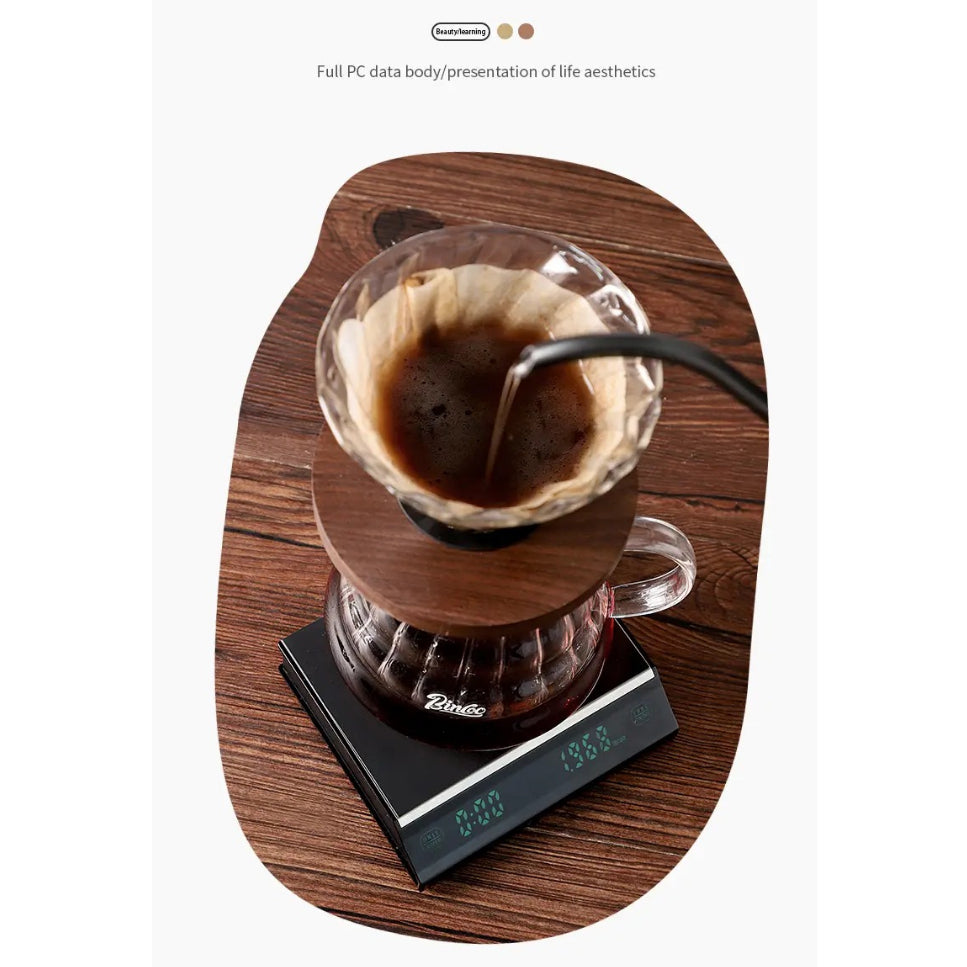 (Ready Stock)Espresso Coffee Digital Precision Smart Scale Food Scale With Timer Function LED Display Screen 3kg/01gram