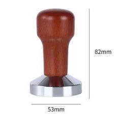 (Ready Stock) Espresso Coffee Tamper Wood Handle 51mm/53mm Breville/ 58mm Solid Steel Weight